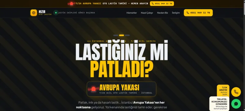 Oto Çekici & Yol Yardım _ Hızır Yol Yardım İstanbul
