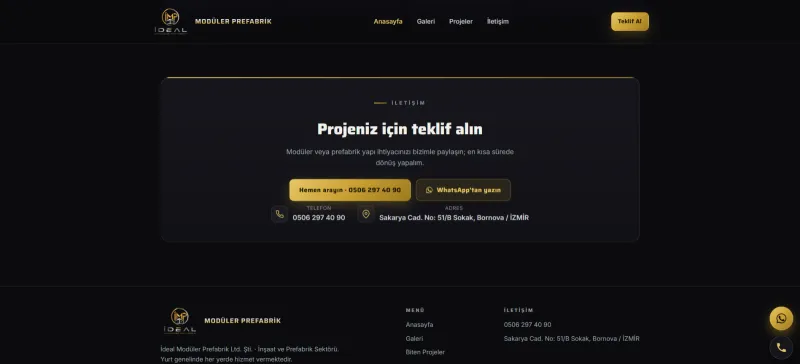 Prefabrik, Çelik Yapı & Konteyner - İdeal Modüler Prefabrik görsel 2