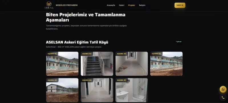 Prefabrik, Çelik Yapı & Konteyner - İdeal Modüler Prefabrik görsel 1